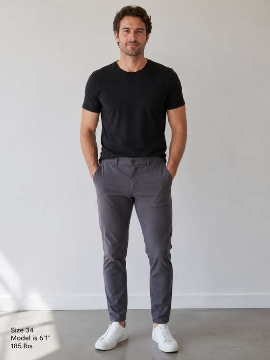 Source Unknown Other - Source Unknown Men's Chino Pants in Charcoal Gray
